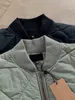 Vestes pour hommes 22FW Patched Dice Quilted Liner Jacket Zipper Veste universitaire en coton 230825