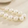 Choker Classic Luxury Bead Pearls Necklace Collarbone Chain Women's Elegant Rhinestone Bride Collar Jewelry