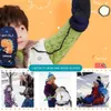 Mitaines pour enfants enfants garder au chaud gants revêtement antidérapant hiver thermique imperméable doigt complet avec lanière pour voyage d'alpinisme 230826