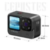 Telecamere resistenti alle intemperie CERASTES 2023 4K60FPS WiFi Anti-shake Action Camera Go con schermo di controllo remoto Registratore di unità Sport Pro impermeabile 230825