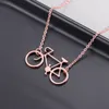 Подвесные ожерелья золото велосипедные колье для велосипеда ювелирные изделия изящные простой дар