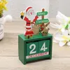 Christmas Decorations Christmas Countdown Advent Block Calendar Christmas Countdown Block Decoration Wooden Calendar Pography Props For Christmas 230825