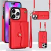 Shoulder Strap Folio Phone Case for iPhone 15 14 13 12 11 Pro Max Samsung Galaxy S23 Ultra S22 A54 A73 A53 5G A52 A14 A13 Wristband Multiple Card Slots Leather Wallet Shell