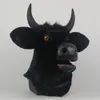 Maski imprezowe Cosplay Animal Mask Cow Open Mouth Movable Face Bull Bull Halloween Mask Mask Masquerade Party Adult Prop 230825