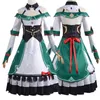 Theme Costume Genshin Impact Cosplay Costume Katheryne Game Anime Clothes Christmas Dress Maid Outfit Black Wig Carnival Party Costumes Wigs 230825