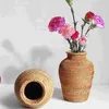 Vazolar Düğün Masa Süslemeleri Uzun Vazo Çiçek Düzenlemesi Rattan Zanaat Ev Konteyner Ofisi