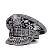 I berretti possono personalizzare le donne Matrimonio Sposa Cappello Militare Sergente Capitano Festival di lusso Compleanno Parte Gallina 230825