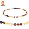 Bracciale Haohupo 16 colori Amber Dentezione Bracciale/collana per laboratorio per adulti per adulti testati AUTUNE AUTUNE 8 Dimensioni Amber Naturale Women Jewelry