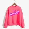 Męskie bluzy bluzy jestem kenough drukowanie jesienne zimowe streetwearu kobiety/mężczyzna moda pullover luźne ubrania biodra bluza różowa bluzy 230825