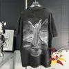 Mannen T-shirts 2023ss Vintage Gewassen Zware Stof T-shirt Mannen Vrouwen Hoge Kwaliteit T-shirt Oversize Top Tees 230825