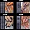 Pregos Falsos 24 pcs Forma Francesa Dupla Adesivo Ferramentas de Unhas Silicone Linha Francesa para Formas Duplas Dicas Falsas UV Nail Gel System Extension Mold KEOM x0826