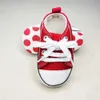 Pierwsze Walkers Nowe płótno klasyczne sporne trampki nowonarodzone chłopcy dziewczęta Pierwsze Walkers buty niemowlę miękkie podele butów antypoślizgowych L0826
