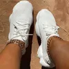 Summer Sock Sneakers Shoes Breattable Women Platform Dress Cross Tie Air Mesh Round Toe Casual Fashion Sport Lace Up 2021 Female Girl T230826 50