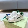 Of Office Donna Uomo Casual TOP Scarpe Platform Board Shoe bianco Frecce basse Allacciate Low top Verde menta OFF Chunky Sneaker skateboard