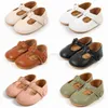 Pierwsze spacerowicze vintage buty dla niemowląt nowonarodzone dla niemowlęcia dziewczyna klasyczna pu miękki antypoślizgowy maluch łóżeczko butów crl moccasins 10-colors L0826