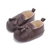 Primeros caminantes Zapatos de cuero de pu para bebé recién nacido, zapatos de moda con flecos de color sólido para bebé, zapatos de suela blanda para niño pequeño, zapatos para bebé para niña de 0 a 18M L0826