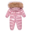 Rompers Baby Waterproof Snowsuits -30 Degrees Russian Winter Children's Overalls Kids Clothing Girls Down Jacket Boys Jumpsuit TZ289 230825