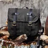 Briefcases Tailor Brando Engraved American Retro 70232 Oil Wax Canvas Vegetable Tanned Cowhide Size 372712 Shoulder Messenger Bag 230830