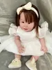 First Walkers Ivory Lace Baptism Girl Shoes Pography Flower Baby Glitter Pearly Christening Soft Comfortable Infant Footwear 230825