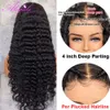 Deep Wave 360 Lace Frontal Wig 5x5 Deep Curly Lace Closure Wig 13x6 Deep Wave Frontal Wig 34 Inches HD Transparent Lace Wig