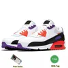 Klassiska 90 män Running Shoes Og Triple White Black UNC Wolf Grey Polka Dot Infrared Supernova Total Orange Lahar Escape Hyper Grape Royal 90s Women Sneakers