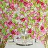 Dekorativa blommor kransar 60cmx40cm konstgjorda väggpaneler för blommakampdropp faux rosor fest bröllop bruddusch utomhus dekoration 230825