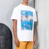 moda tasarımcı giyim pa tees tişörtler ağaç yağlı boya deseni kısa kollu açılar gevşek oturan çift yarım trend sokak kıyafetleri