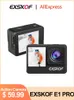 Weatherproof Cameras Action Camera Exskof E1 Pro 4K 60fps 4x Zoom WiFi Waterproof Motorcykel Hjälm Cycling Shooting Anti Shake 230825