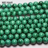 Perles Meihan Malachite naturelle 7.58mm 88.5mm perles rondes lisses populaires pierre pour la fabrication de bijoux conception Bracelet à bricoler soi-même