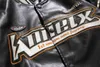 American PU Leather Motorcycle Jacket Men's Letter Printing Embroidery Baseball Uniform Couples Street Hip-hop Fashion Coats Q230826