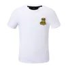 Designer PP Crânio Diamante T-shirt Tiger Phillip Plain Homens Camiseta Manga Curta Dollar Bear Marca Tee Crânios de Alta Qualidade Camiseta Tops PP2107