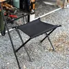 Lägermöbler utomhusfiske pall bärbar aluminiumlegering stol vikning taktisk kö picknick grill camping 230826