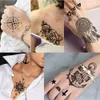 Temporary Tattoos 100Pcs Small Waterproof Tattoo Finger Sticker Star Heart Key Alphabet Cross Simple Women Wrist Neck Art Fake Men Tatoo 230825