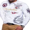 Heren polo's mode persoonlijkheid cultiveren T-shirt met lange mouwen 230825