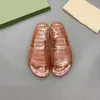 2024 Designer Luxe Vrouwen Mannen Slippers Transparante Jelly Paar Slipper Zomer Sexy Snoep Kleur Sandalen Mode Comfortabele Schoenen A2 Top kwaliteit Grote Maat 35-46