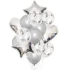 Outros suprimentos de festa de evento 14pcsset coração estrela folha balão confetes balões de látex decoração de casamento criança crianças menina menino aniversário globos balões 230825