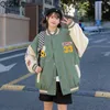 Vintage Letter Embroidered Varsity Jacket Men Y2K Street Hip-hop Retro Baseball Uniform Couple Casual Bomber Coat Streetwear Top Q230826