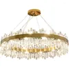 Lustres LED Moderne Luxe Cristal Pendentif Plafonniers Pour Salon Salle À Manger Cuisine Décor À La Maison Suspendu Suspension Lustre