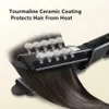 Alisadores de cabelo Profissional Pente de Aquecimento Alisador de Quatro Velocidades Controle de Temperatura Cerâmica Ferramenta de Estilo 230825