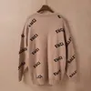 Erkek Tasarımcı Sweater Vintage Klasik Moda Hardigan Sweatshirt Erkekler Pullover Mektubu Nakış Mürettebatı Boyun Konforlu Kazak 188