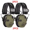 Grooming Sets 2PCS Electronic Shooting Ear Protection Sound Amplification Anti-noise Earmuffs Professional Hunting Ear Defender Outdoor Sport 230825