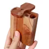 Multifunktionell rökning Naturlig trämort Herb Tobacco Preroll Cigarett Stash Case Dugout Storage Box Portable Innovative Pocket Sealing Handpipes Container DHL