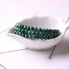 Bracelet authentique Malachite pierre naturelle Bracelets 6mm perles rondes Bracelets pour femme hommes 3 couches main poignet Bracelet bijoux