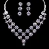 16 Stijl Bruids Bruiloft Kristal Strass Hanger Ketting Oorbellen Sieraden Sets Bruids Sieraden Accessoires ZZ