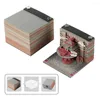 Omoshiroi – bloc-notes château modèle 3D, bloc-notes, cadeau pour ami, décoration de bureau, accessoires scolaires et de bureau, autocollants