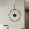 벽시계 홈 시계 장식 거실 아트 라운드 독특한 현대 블랙 디지털 사일런트 부엌 호 로제 무레일 장식