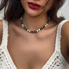 Choker Small Wood And Seed Beads Short Necklace For Women Trendy Vintage Beaded Chains Collar On Neck 2023 Fashion Jewelry Gifts