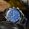 Bioceramiczna planeta księżyca męskie zegarki Wysokiej jakości pełna funkcja chronograph zegarek misja do rtęci 42 mm nylon designer zegarki kwarcowe Relogio