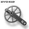 Bike Groupsets EVOSID Bicycle Crank Ultralight Road Crankset 170mm HollowTech N Wide GXP Chainring With Bracket for Gravel l230825