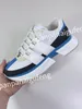 Nouveau Designer de luxe sneaker formateur chaussures de course en cuir de veau blanc bleu lettre superpositions plate-forme baskets basses hommes femme chaussures taille 35-45 fd230501